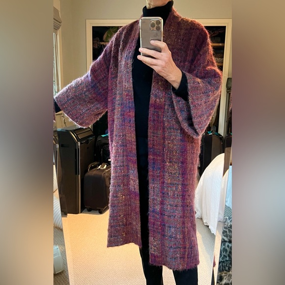 Vintage 70s/80s Nikos handwoven coat - Picture 3 of 3